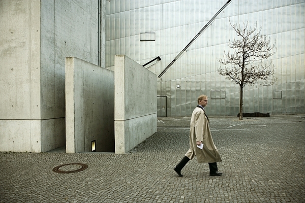 Photograph Ezra Gozo Mansur Men Walking 2 on One Eyeland